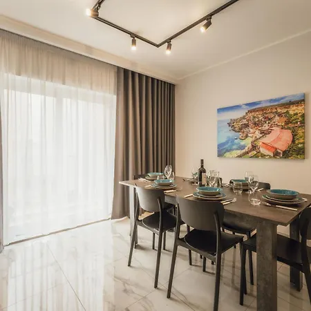 Apartman New - Only Unit 1 Modern 2-bedroom With Common Heated Jacuzzi By Sf Homes San Ġiljan