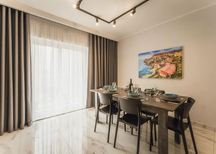 Apartman New - Only Unit 1 Modern 2-bedroom With Common Heated Jacuzzi By Sf Homes San Ġiljan